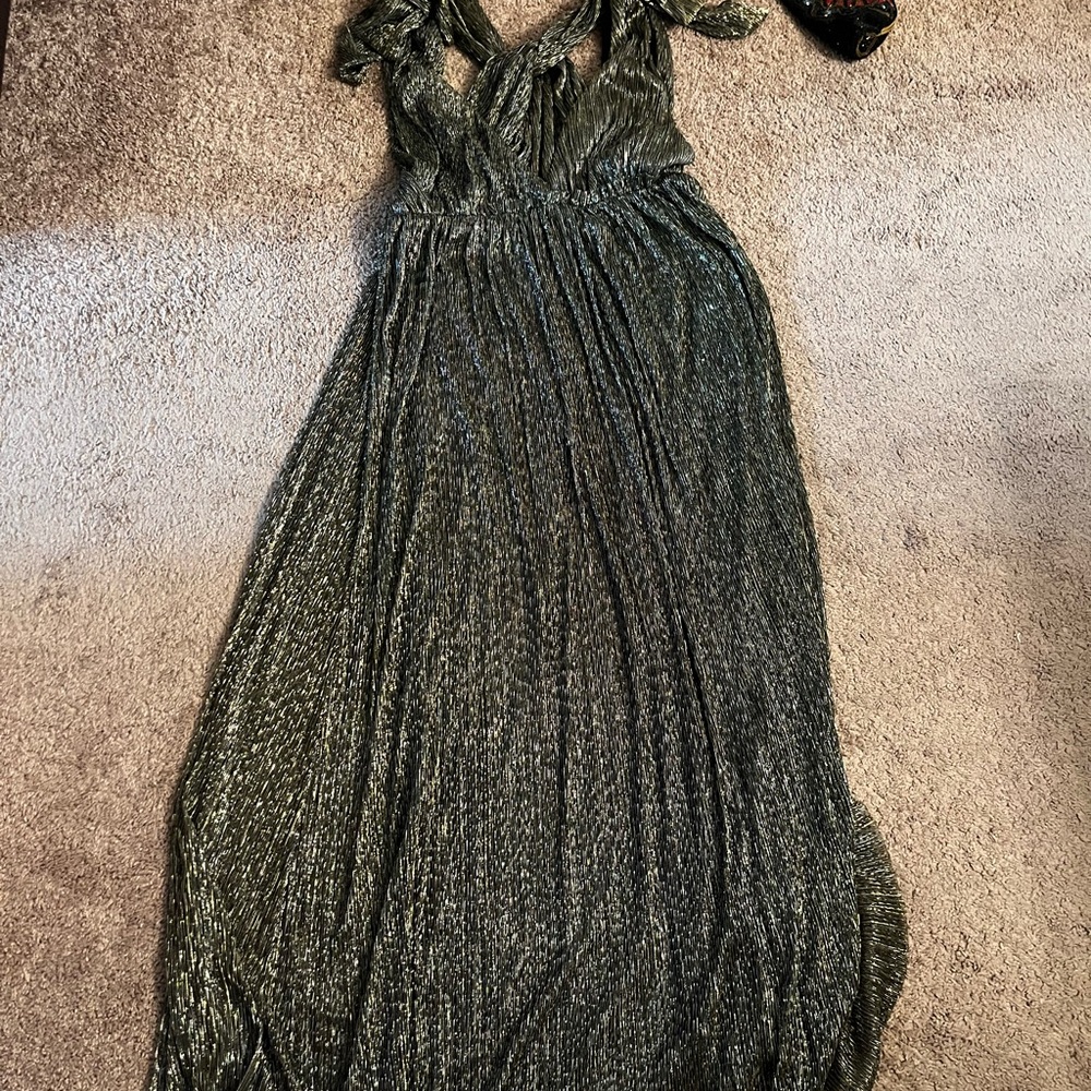 NWT. Express. Elegant Green Evening Dress